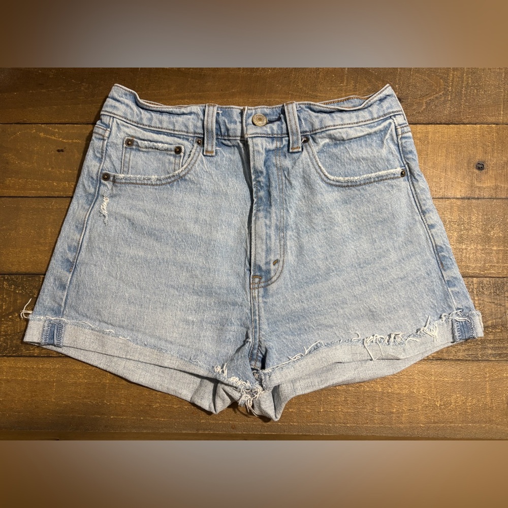 Abercrombie & Fitch Light Blue Jean Shorts